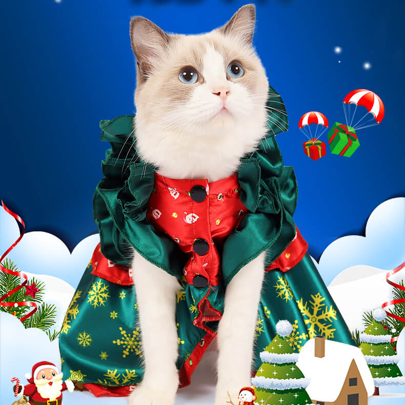 Plus shops size christmas cat dress